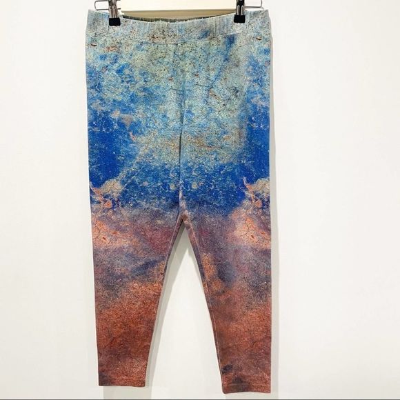 SOFT SURROUNDINGS abstract colorful thick leggings - PS - Picture 2 of 7